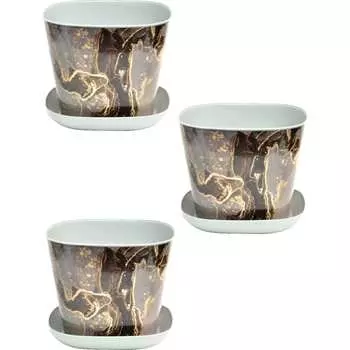 Квадратное кашпо Violet N-Kahpo-3/-38125-50