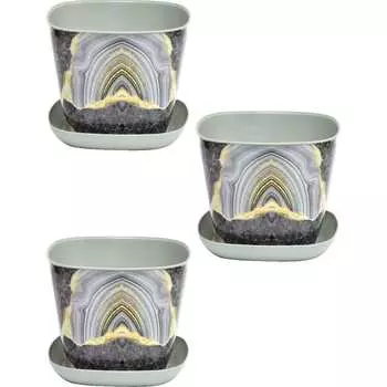 Квадратное кашпо Violet N-Kahpo-3/-38113-50