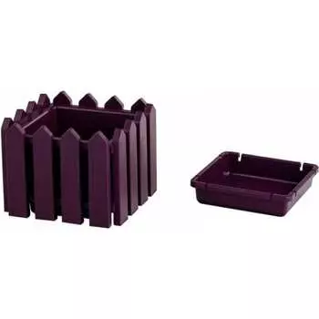 Квадратное малое кашпо ELLASTIK-PLAST