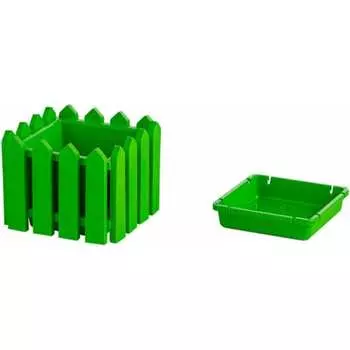 Квадратное малое кашпо ELLASTIK-PLAST