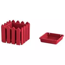 Квадратное малое кашпо Элластик-Пласт