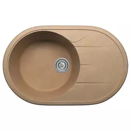 Кварцевая кухонная мойка tolero, цвет бежевый r-116 №101