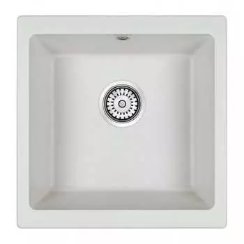 Кварцевая мойка Paulmark BRILON PM104546-WH