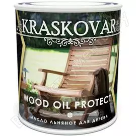 Льняное масло для дерева Kraskovar Wood Oil Protect 1245