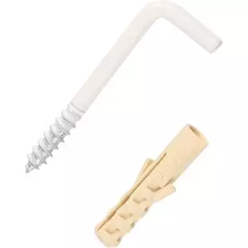 L-образный крюк-шуруп ЕВРОПАРТНЕР d3хL25 мм 4 шт. 13 6302 1