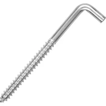 L-образный оцинкованный крюк-шуруп ЕВРОПАРТНЕР d9,5хL100 мм 2 шт. 13 0644 6