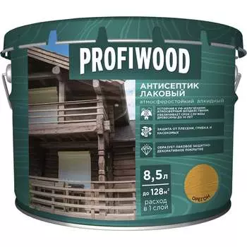 Лаковый тонирующий атмосферостойкий алкидный антисептик Profiwood 67025
