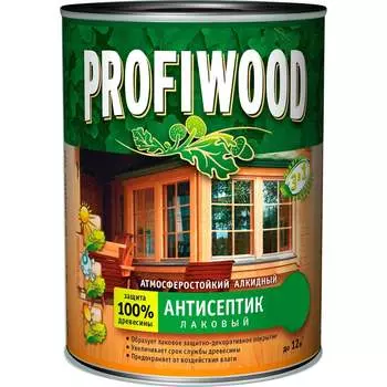 Лаковый тонирующий атмосферостойкий алкидный антисептик Profiwood 67031