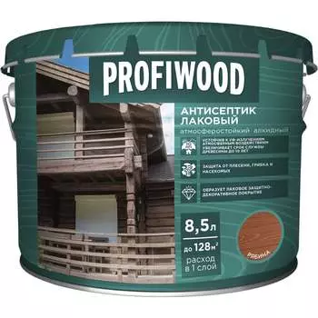 Лаковый тонирующий атмосферостойкий алкидный антисептик Profiwood 67041