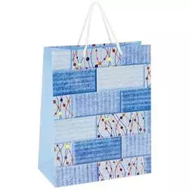 Ламинированный подарочный пакет Золотая сказка