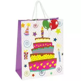 Ламинированный подарочный пакет Золотая сказка