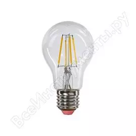 Лампа экономка led филамент 10вт а60 160-260v е27 1100лм 2700k eco ledfl10wa60e2727