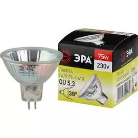 Лампа галогенная ЭРА GU5.3-JCDR(MR16)-75W230VCL C0027366