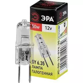 Лампа галогенная ЭРА GY6.35-JC-50W-12V C0027372