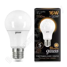 Лампа Gauss LED A60 102502116