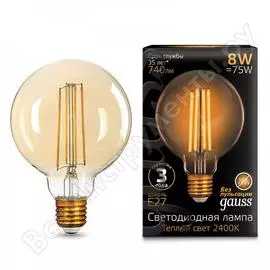 Лампа Gauss LED Filament 105802008