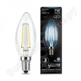Лампа Gauss LED Filament Свеча 103801207