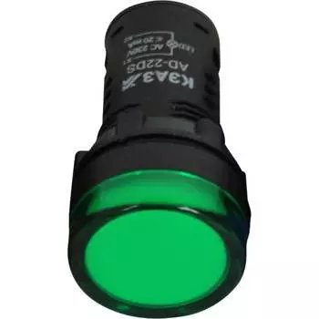 Лампа КЭАЗ AD22DS(LED) матрица 22мм 230В зел. 238693