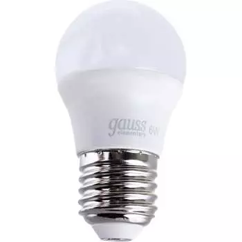 Лампа Gauss LED Elementary Globe 6W E27 4100K 53226
