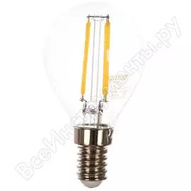Лампа Gauss LED Filament Globe E14 5W 4100K 105801205