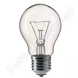 Лампа накаливания a55 40w e27 230v cl philips 871150035453284