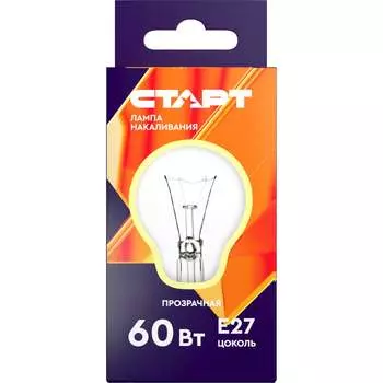 Лампа накаливания СТАРТ Б 60Вт Е27