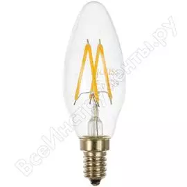 Лампа Gauss Filament Свеча E14 5W 4100К 103801205P