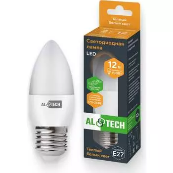 Лампочка светодиодная ALTECH LED С35-12W-830-E27 4673758070128