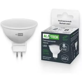 Лампочка светодиодная ALTECH MR16-8W-840-GU5.3 4673758071101