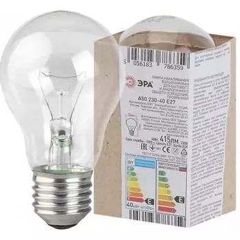 Лампы накаливания ЭРА Б0039117