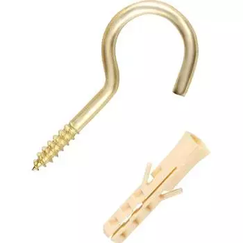 Латунированный крюк-шуруп ЕВРОПАРТНЕР d4,1хL50 мм 1 шт. 13 4827 1