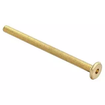 Латунированный мебельный плоский винт ELEMENT М6x100мм (25 шт.) 307420