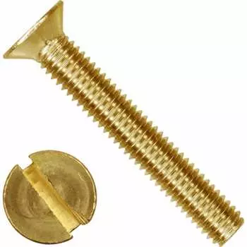 Латунированный винт ЦКИ М2x8, DIN963, 200 шт. 26448