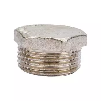 Латунная резьбовая заглушка DOUBLE-LIN LL6164 (1")