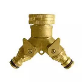 Латунный 2-х канальный распределитель Кратон