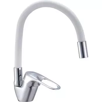 Латунный белый смеситель для кухни ESKO Line