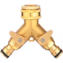 Латунный двухканальный разветвитель на кран SanTrade SM-HQC0704 0136
