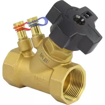 Латунный муфтовый балансировочный клапан DN.ru КБЛР-032-16 D080-00507