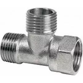 Латунный никелированный тройник STI 3507