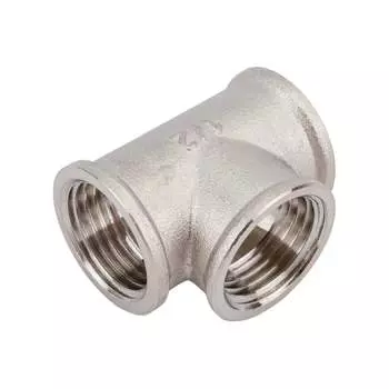 Латунный никелированный тройник STI D190-00074