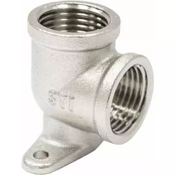 Латунный никелированный угольник STI