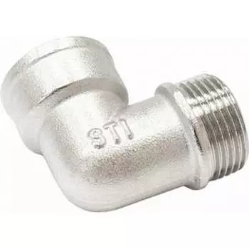 Латунный никелированный угольник STI D270-05015