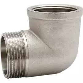 Латунный никелированный угольник СВК