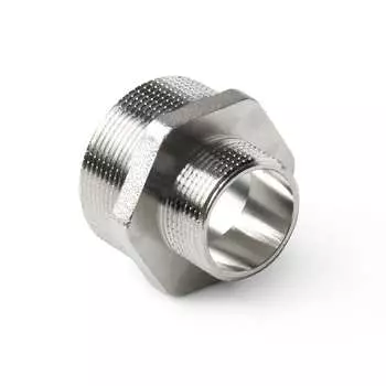 Латунный резьбовой переходной ниппель PRO AQUA 06-M15-M10x