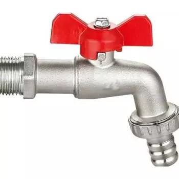 Латунный резьбовой шаровой кран для шланга DOUBLE-LIN LL2005 (3/4х1")