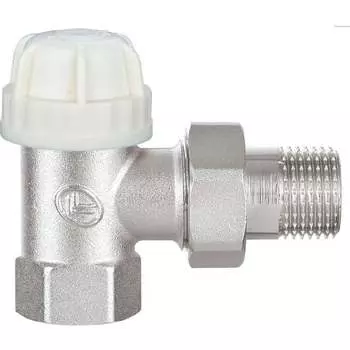 Латунный угловой резьбовой клапан под термоголовку DOUBLE-LIN LL3060C (3/4")