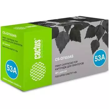 Лазерный картридж для hp p2014/p2015/m2727 Cactus q7553a 943997