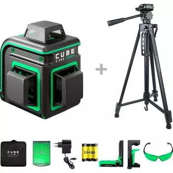 Лазерный уровень ADA CUBE 3-360 GREEN Home Еdition А00738