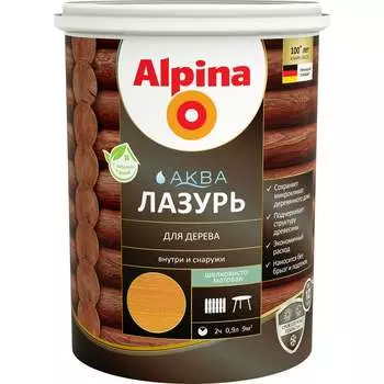 Лазурь для дерева ALPINA ALPINA Аква 948103483
