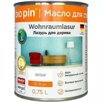Лазурь для стен BIO PIN 2151 Wohnraumlasur 21511H202